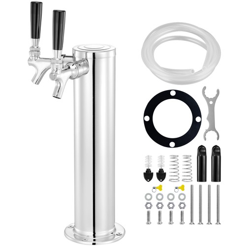 Double taps draft beer tower - taps,